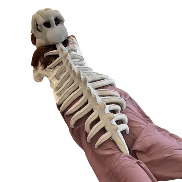75/116cm Realistic Plush Dinosaur 3D Skeleton Halloween Skull Cosplay Props
