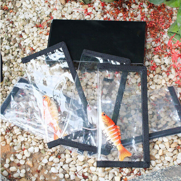 Clear PVC Fishing Lure Wraps Hook Protective Cover Fishing Storage Bag AU