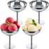 2PCS Stainless Steel Ice Cream Bowls Dessert Cups 300ml Serving Cups Silver