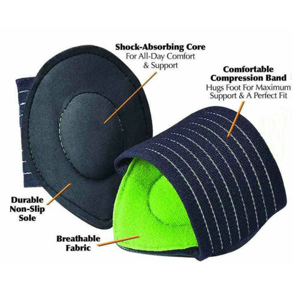 Foot Arch Support Plantar Cushion Fasciitis Correct Flat Aid Fallen Heel Arches