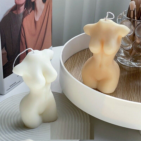 3D Body Candle Mould Creative Silicone Soap Wax Human Mold Female Design Art AU