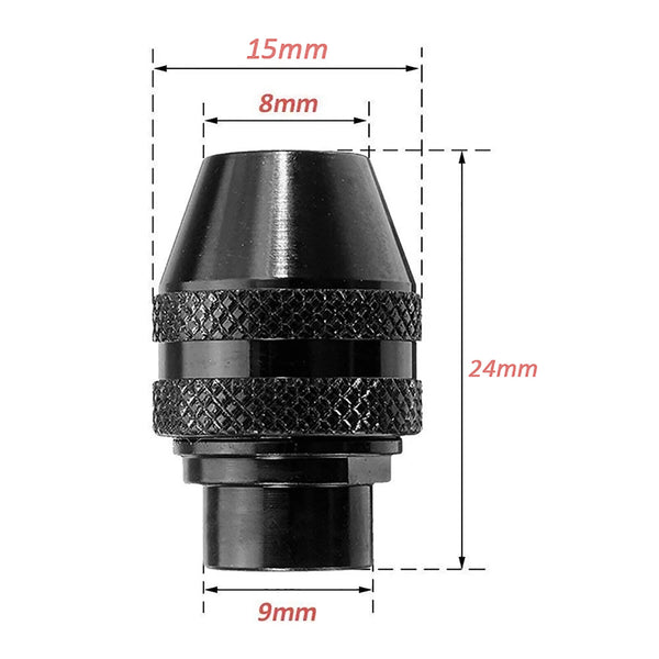 Multi Function Drill Chuck 0.4-3.2mm Replace Clamps Dremel Rotary Tool AU