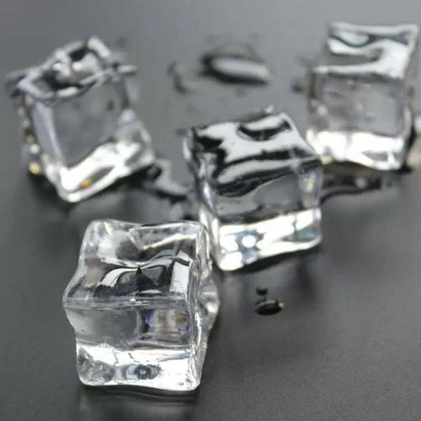 50X Fake Acrylic Ice Cubes Artificial Wedding Party Photography Display Clear AU