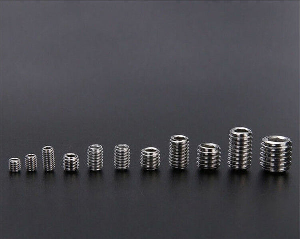 NEW 220Pcs Stainless Steel Allen Head Socket Set Grub Screws Assortment Kit AU