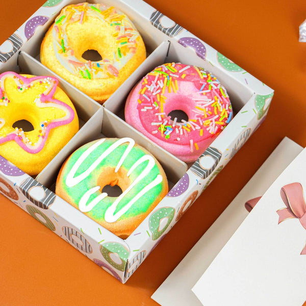 Donut Bath Bombs Bubble Bathbomb Aroma Shower Steamer Aromatherapy Essential Oil