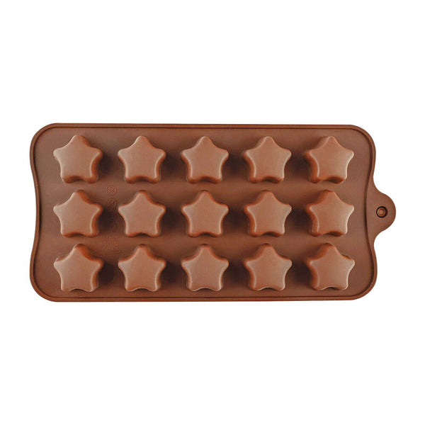 3D Star Silicone Mold Cake Chocolate Ice Cube Soap Tray Baking Mould Tools  DIY