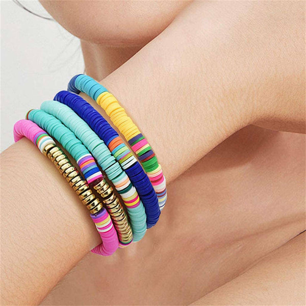6400 Pack 6mm Polymer Clay Beads – Multicolor Flat Round Spacer Beads for DIY Bracelet and Jewelry Making