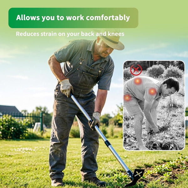 Stand Up Weed Puller Tool Long Handle Garden Weeder Root Remover