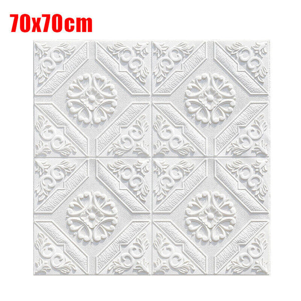 4x DIY Tile Brick Wall Sticker Self-Adhesive Waterproof Foam Panel Home Decor