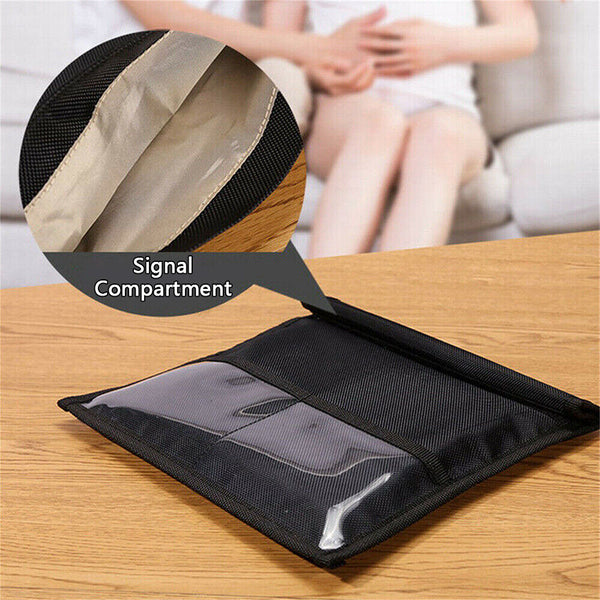 Large Faraday Bag RFID Signal Blocking Shielding Pouch Cell Wallet Phone Blocker