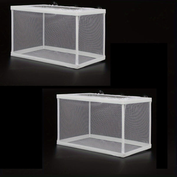 2PCS Aquarium Fish Breeding Box White Isolation Net PVC Hatchery Tool Species