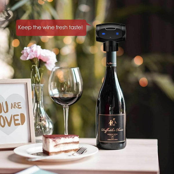 Electric Wine Stopper Automatic Vacuum Wine Saver Reusable Bottle For Gifts AU