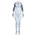 White anime bodysuit front view
