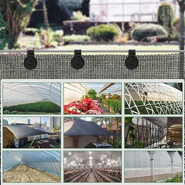 Shade Cloth Plastic Clips Round Plastic Black Clips for Sun Shade Net