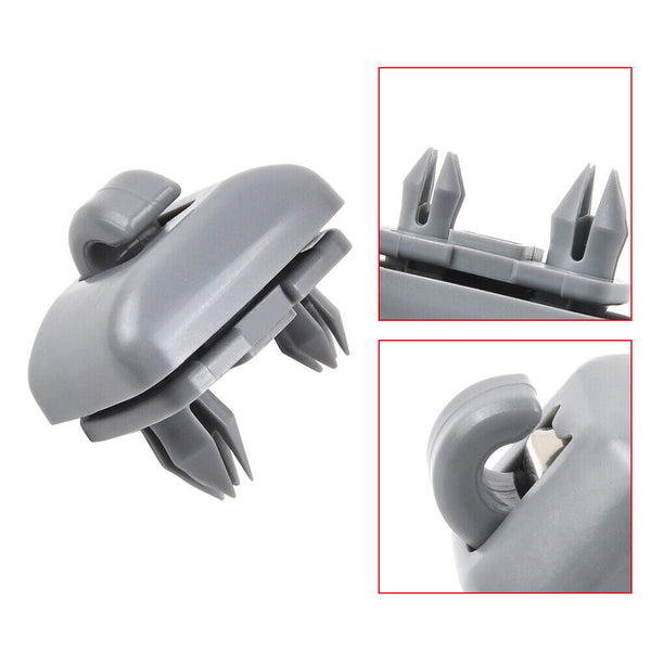 4pcs Sun Visor Clip Holder Hook Bracket For Audi A3A4LA5A6LQ5Q3 8U0857562A Gray