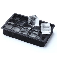 15 Grid Large Ice Cube Tray Silicone Mold | Big Square Ice Maker for Whiskey