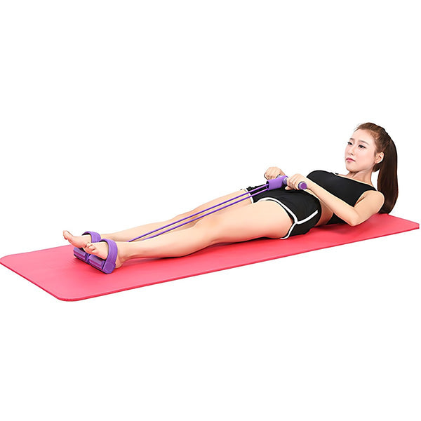 Multi-Function Exercise Tension Rope | Foot Pedal Resistance Fitness Pull Bands AU