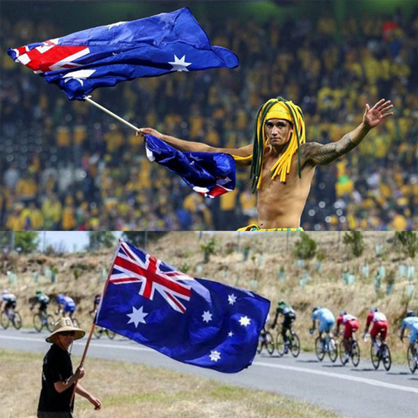 10pcs Large Australian Flags 150x90cm | Heavy Duty Aussie Outdoor Flag for Australia Day