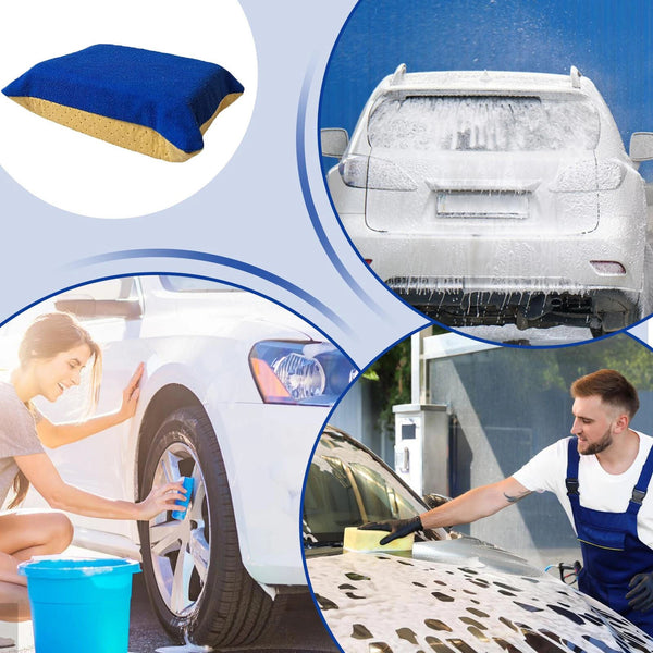 10 Pack Car Window Cleaning Sponges – Microfiber Windshield Defogger Pads for Auto Glass