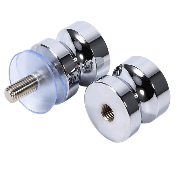 3PCS Stainless Steel Glass Door Knob Pull Handle Bathroom Shower Door