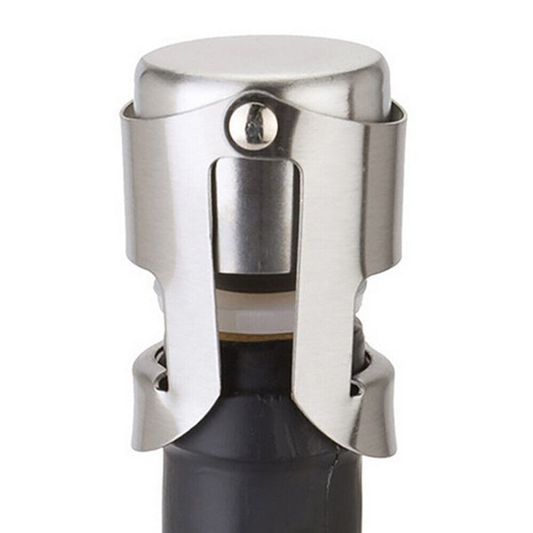 Reusable Bottle Wine E2 Sparkling Sealer Champagne Stopper Stainless Steel Plug