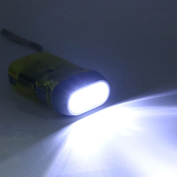 3LED Lamp Torch  Hand Press Crank Camping Lights Wind Up Flashlight Emergency