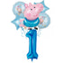 George Balloons Set With Numbers Party Supplies Peppa Pig Birthday Decoration