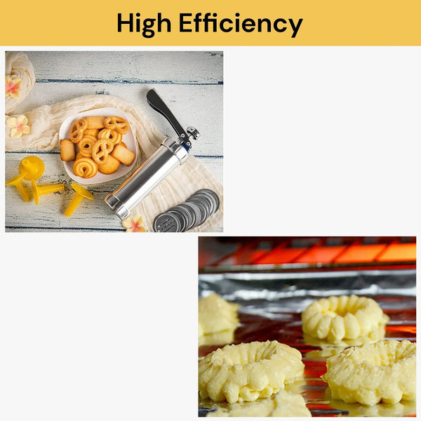 Cookie Biscuit Maker Press Machine Aluminum Material Gun Icing Piping Syringe AU