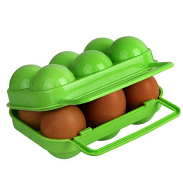 6 Eggs Container Portable Carrier  Storage Box Holder   Egg Tray Camping