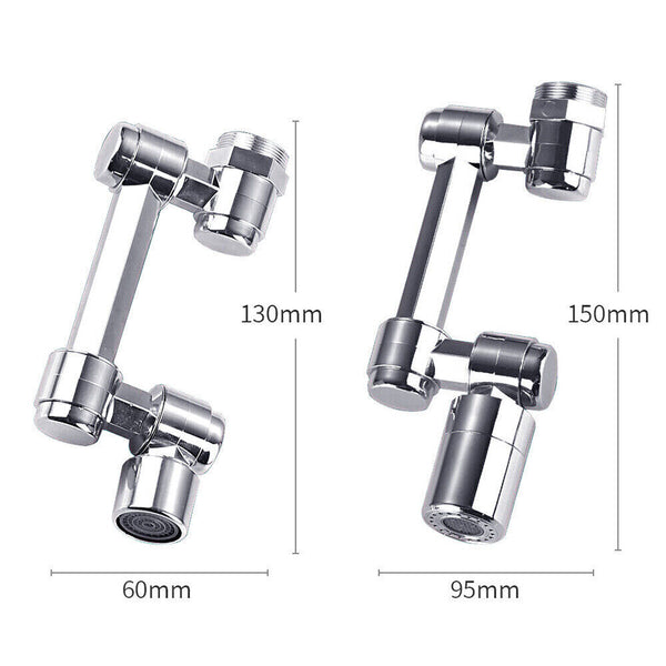 Extension Faucet Extender Rotate Robotic Universal 1080 Swivel Spray Arm Tap