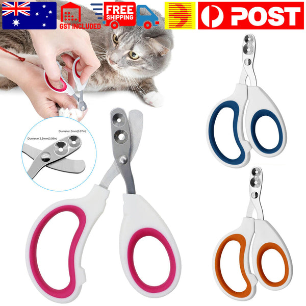 Effortless Pet Nail Clippers, Cat Nail Clippers & Claw Trimmer, with Round Holes