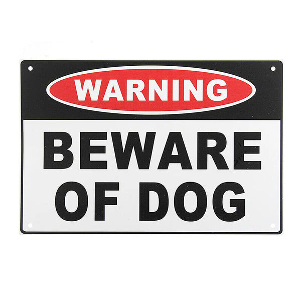 ** FREE SHIPPING ** WARNING BEWARE OF DOG Sign 200 x 300mm Aluminium Signs