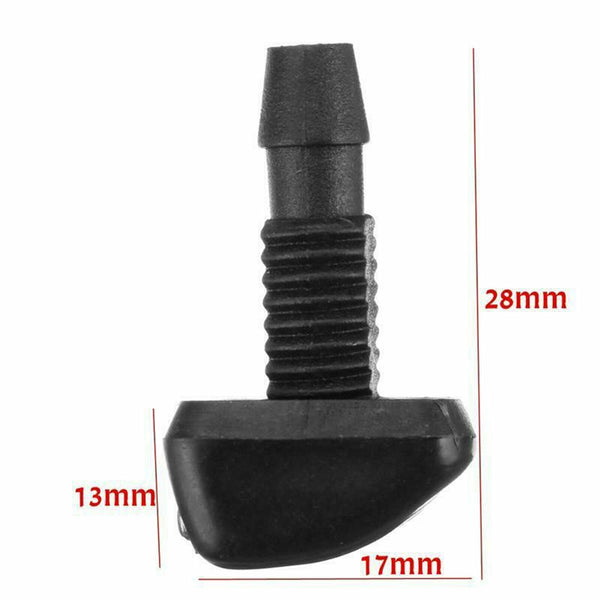 2pcs Car Windscreen Washer Wiper Nozzle Front Window Spray Jet Nozzles Universal