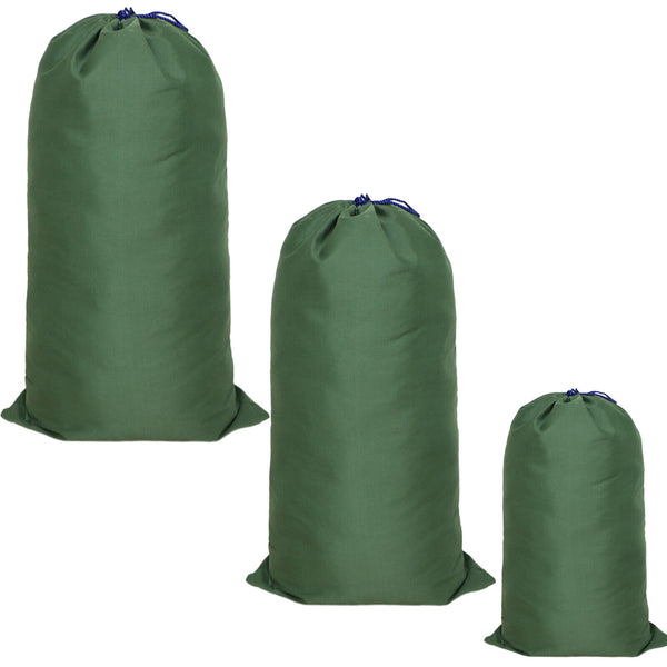 Canvas Drawstring Large Bag Pouch Clothes Craft Storage Laundry Army Green AUS