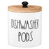 2pcs Wooden Dishwasher Pod Holder with Lid | Laundry Capsule Storage Container