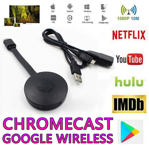 For Chromecast Google Wireless HDMI-Compatible HD Display Media Streaming Video