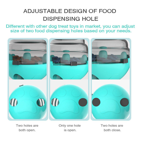 Food Feed Interactive Food Dispensing Toy Treat Ball  Pet Dog Puppy IQ Test