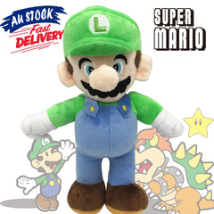 10" Figures Bros Stuffed Luigi Kids Toy Super Mario Doll Plush Cute Soft