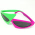HipHop Triangular Green Style Contrast Roy Pink Asymmetric Purdy Color Sunglass