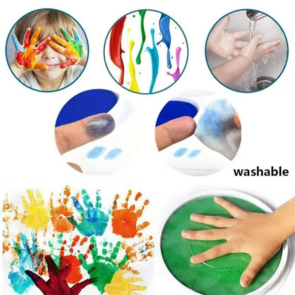 Large Rainbow Ink Pad 8Color Colour Giant 18cm For Stamps Craft Cards AU