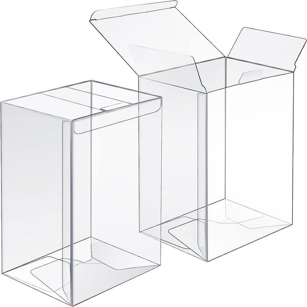 5PCS 4 Inch Vinyl Protector Display Case Acid-Free Clear Box
