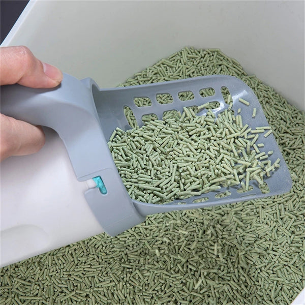 Cat Litter Scoop with Holder | Integrated Detachable Shovel Pet Poop Sifter