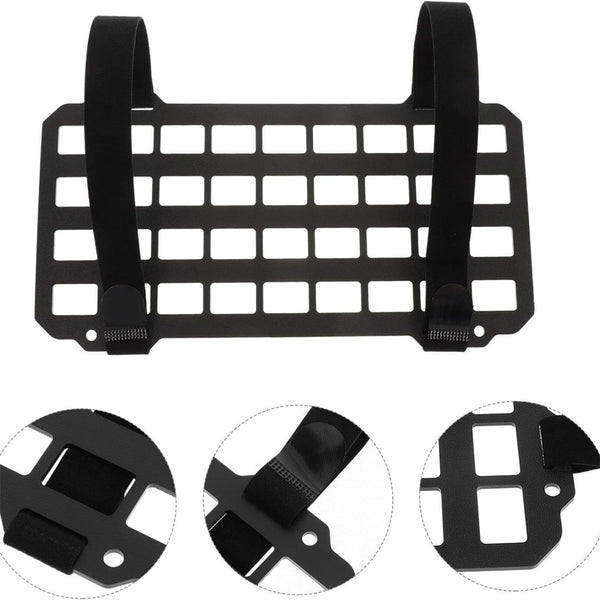 Car Sun Visor Organiser Panel Storage Holder Rigid Tactical Rack Black