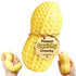 Peanut squishy crunchy stress ball held in hands on a white background