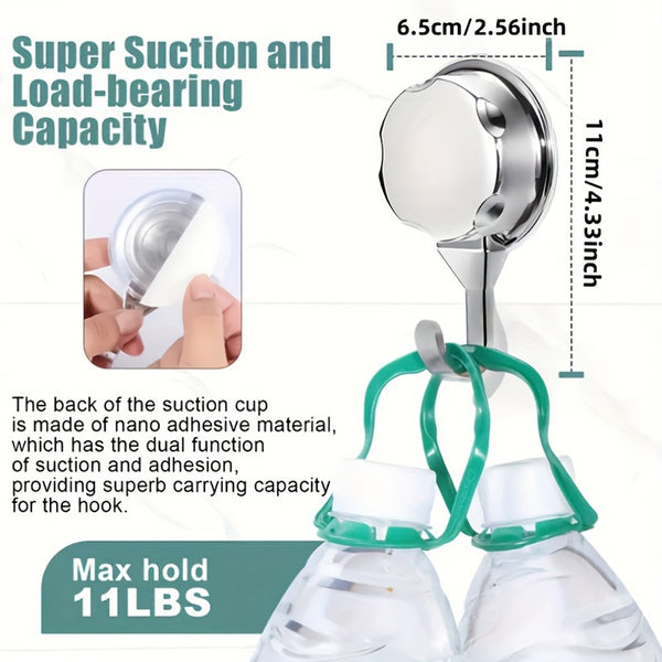 10X Vacuum Suction Hooks for Bathroom Punch Hanger for Towels and Cl10pcs Vacuum Suction Hooks for Bathroom Kitchen & Bedroom | Strong Wall Mounted Hangersothes Strong