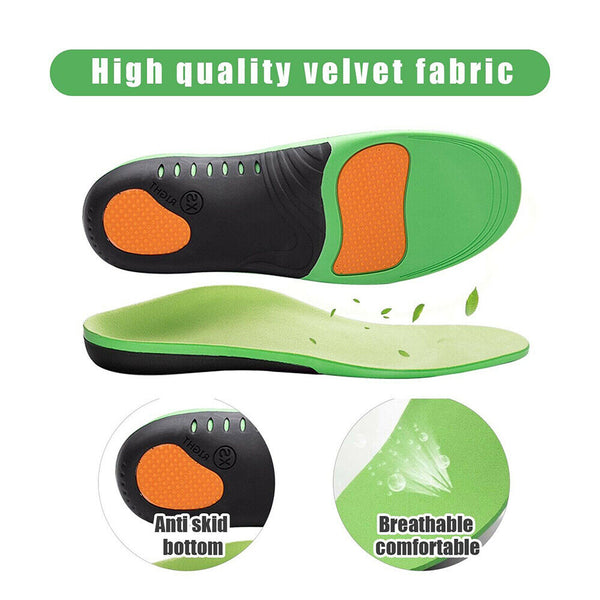 Flat Foot Arch Support Insert Orthotic Insoles Fasciitis High Plantar Feet Pad