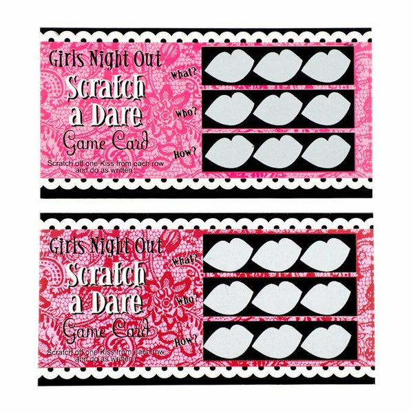 Hens Night Party Supplies 12 Scratch A Dare Game Cards Bachelorette Girls Night