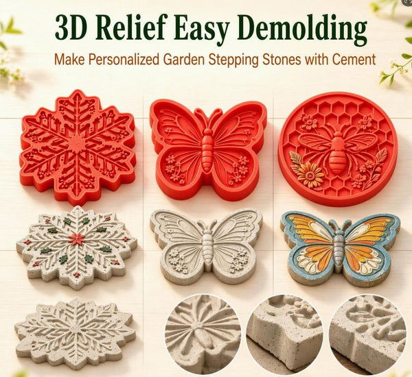 Sunflower Stepping Stone Mold Courtyard Reusable Path Decor Concrete Mold Garden