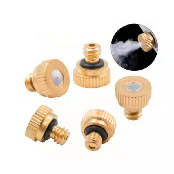 Brass Misting Nozzles Water Mister Sprinkle fits Cooling System 3/16 0.3mm
