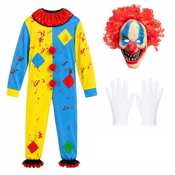 Scary clown mask detail